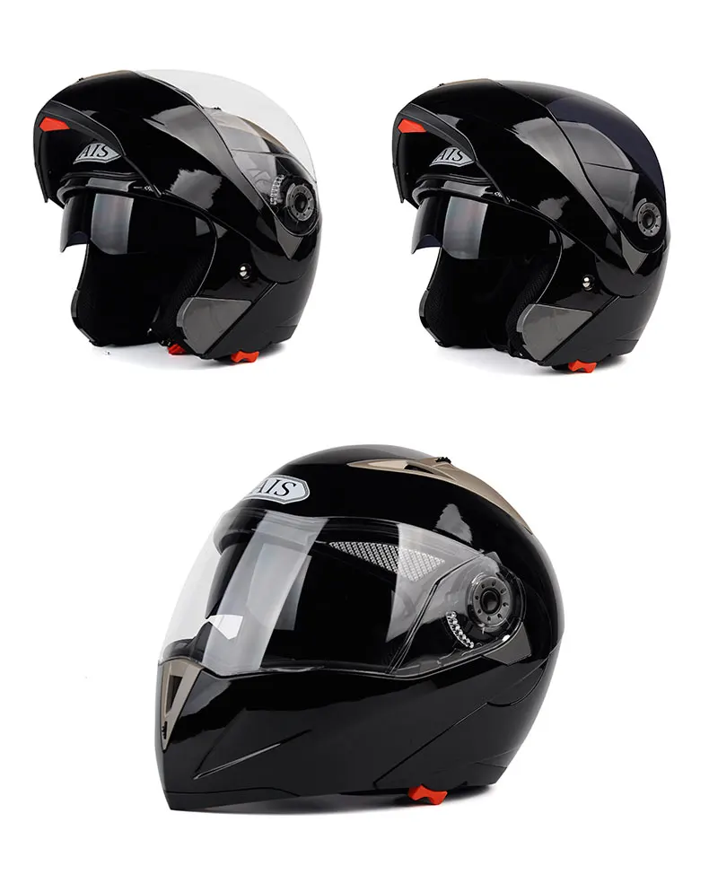 New DOT Sticker Flip Up Modular Helmet Dual Lens Racing Motocicleta Casco Men's Women's Motorcycle Helmet