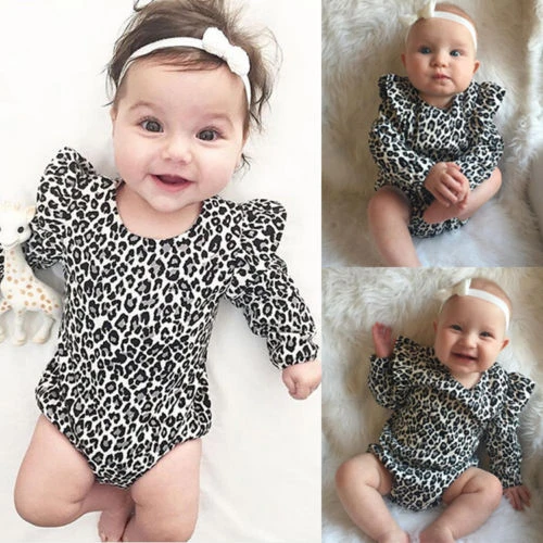 Bebe Leopardo Bodis Estampados Bebe Recien Nacido Nino Lindo Bebe Chico Chicas Braga Mono De Manga Larga Ropa De Bebe De Moda Bodis Aliexpress