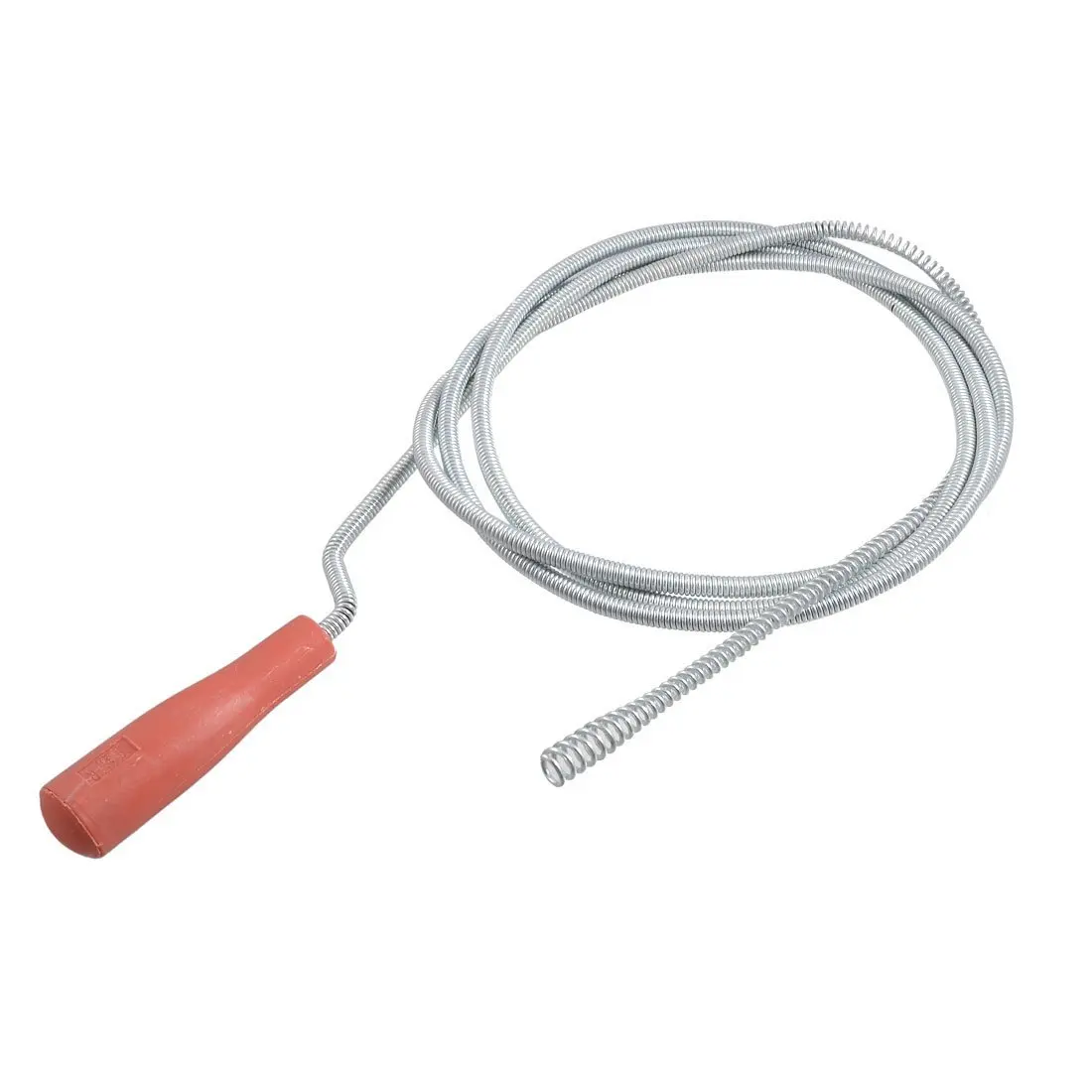 

Plastic Grip Snake Spring Pipe Rod Sink Drain Cleaner Tool 2.5M
