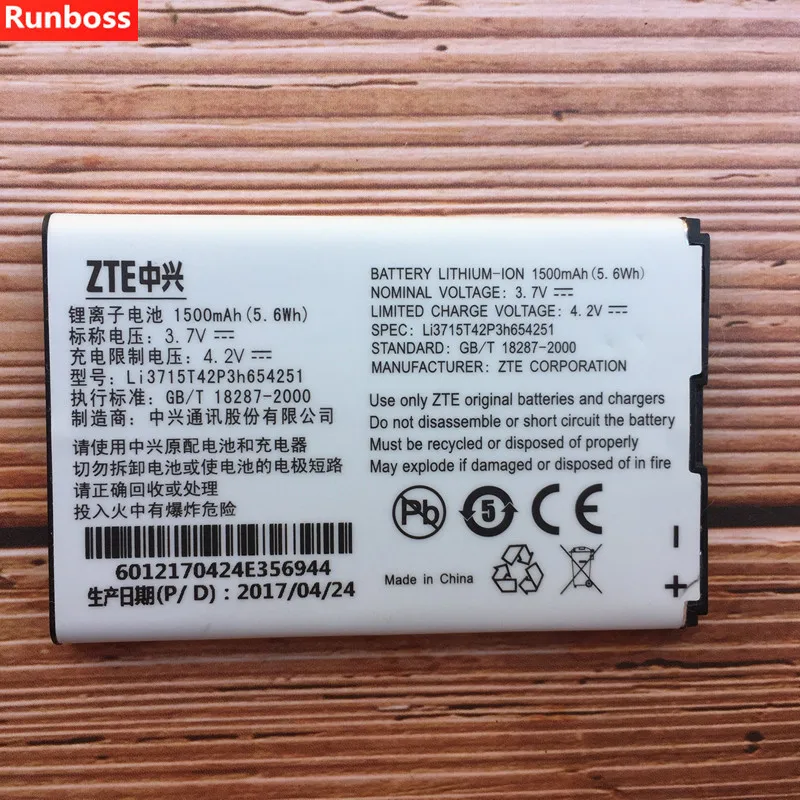 

Original LI3715T42P3H654251 For MTS MTC 945 ZTE MF60 MF61 MF62 MF65 WIFI Router Modem Mobile Phone Battery