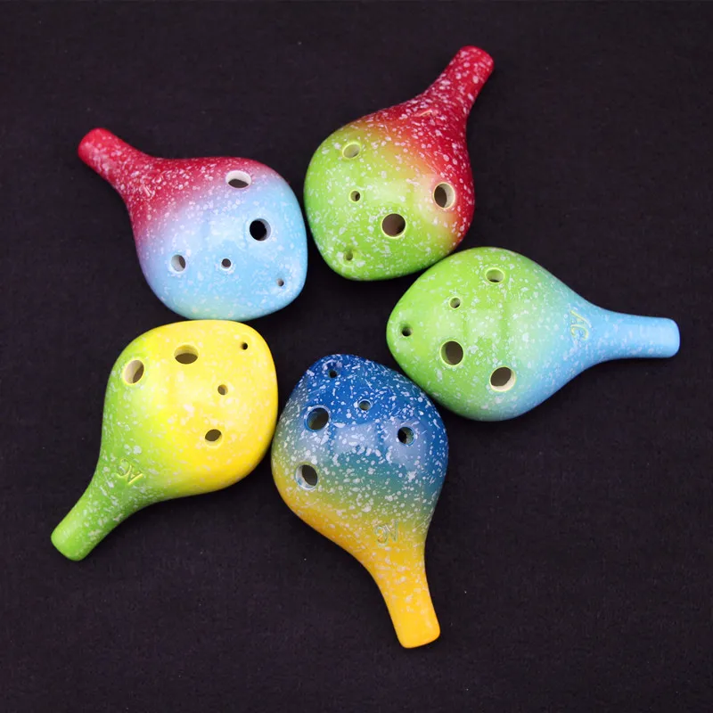Ocarina звездная серия круглая головка 6 отверстий альт C Стильный музыкальный