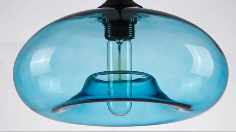 Современный Креативный E27 красочный подвесной светильник стеклянная чаша Лофт подвесные лампы для кухни гостиной спальни ресторана гостиничного номера
