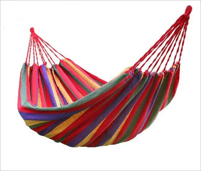 1 Set Free Shipping Portable 150 Kg Load Bearing Outdoor Garden Hammock Hang Bed Travel Camping