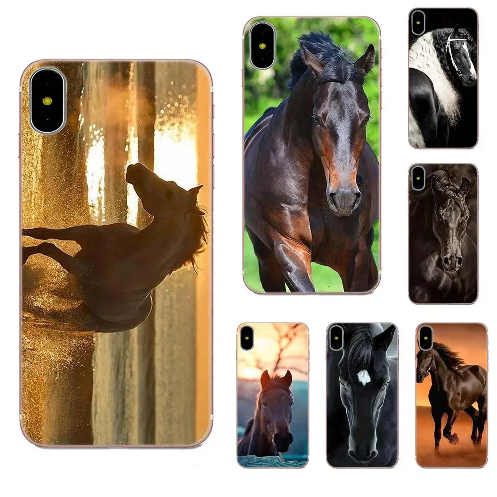 

For Xiaomi Redmi Mi Note 7 8 9 SE Pro Lite Go Play Customized Pictures Soft Rubber Phone Case Beautiful Horses Running