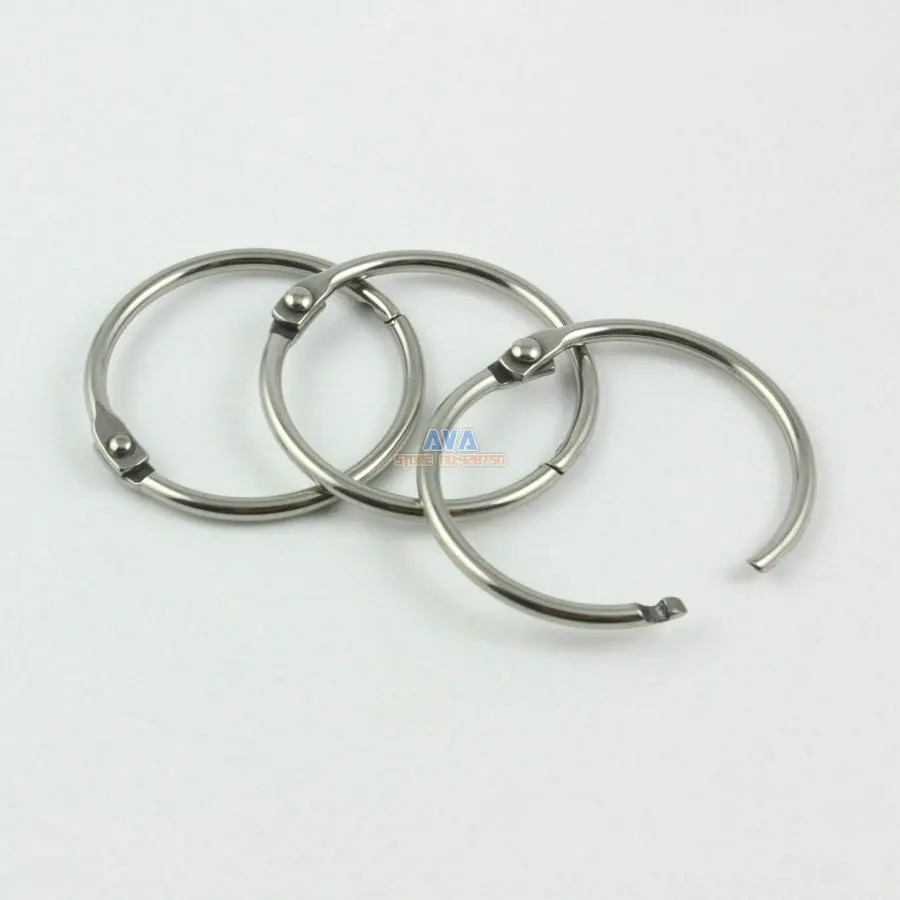 20 Pieces 27mm Stainless Steel Curtain Rings Curtain Open Rings Sliding