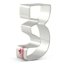 KENIAO 3 печенья для детей номер три печенье-8,1x4,1 см-помадка/кондитерские изделия/сэндвич резак-нержавеющая сталь