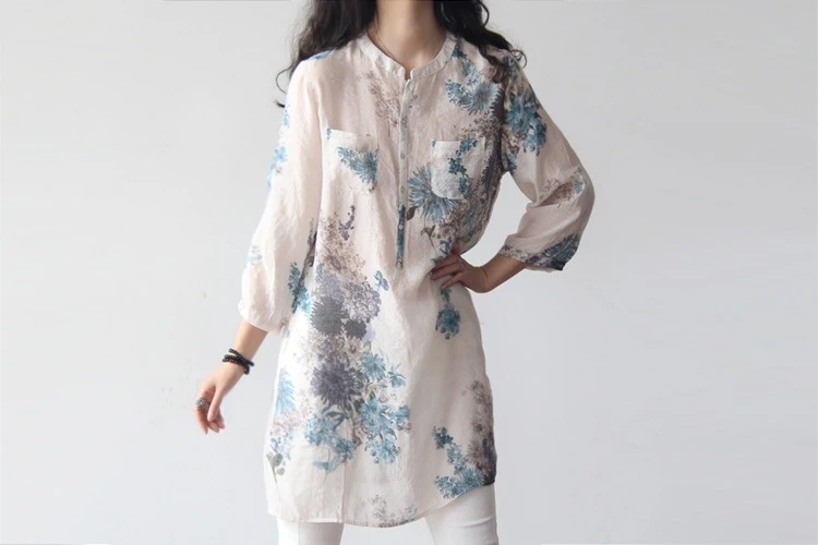 vintage roupas femininas topo de manga longa verão plus size completo