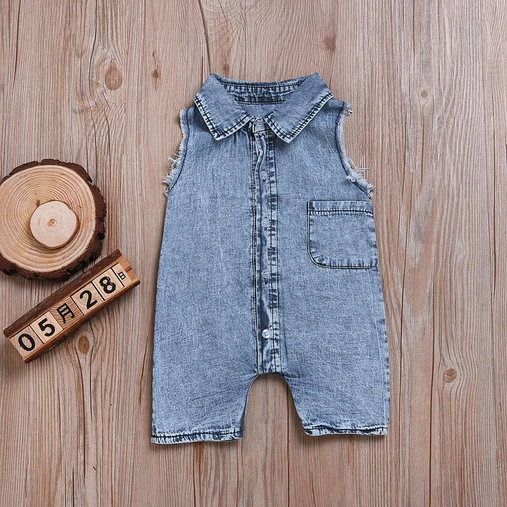 baby girl jeans romper
