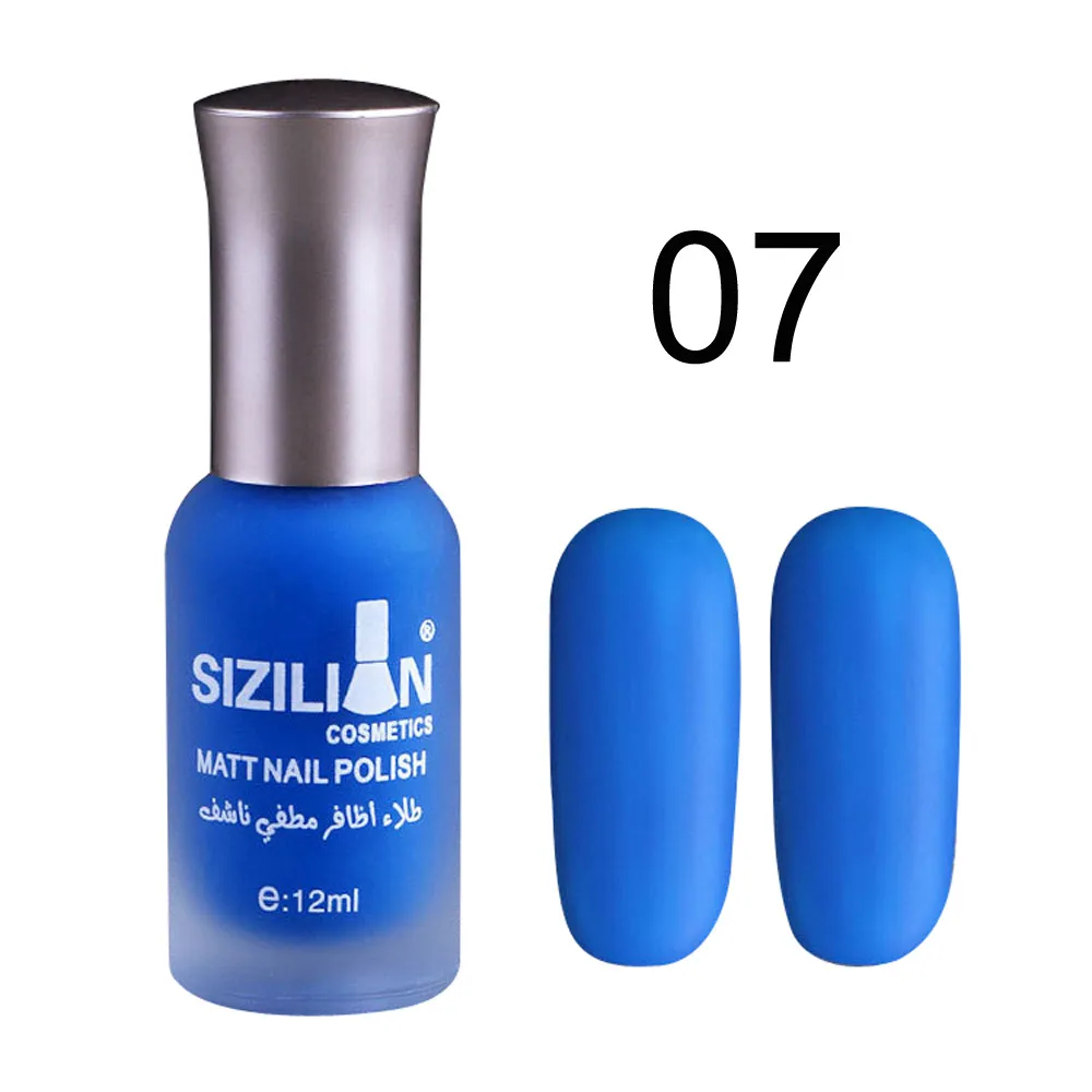 Матовый тусклый лак для ногтей, Быстросохнущий стойкий Стойкий цвет, гибкий Блестящий Гель-лак для ногтей,# Zer - Цвет: Blue