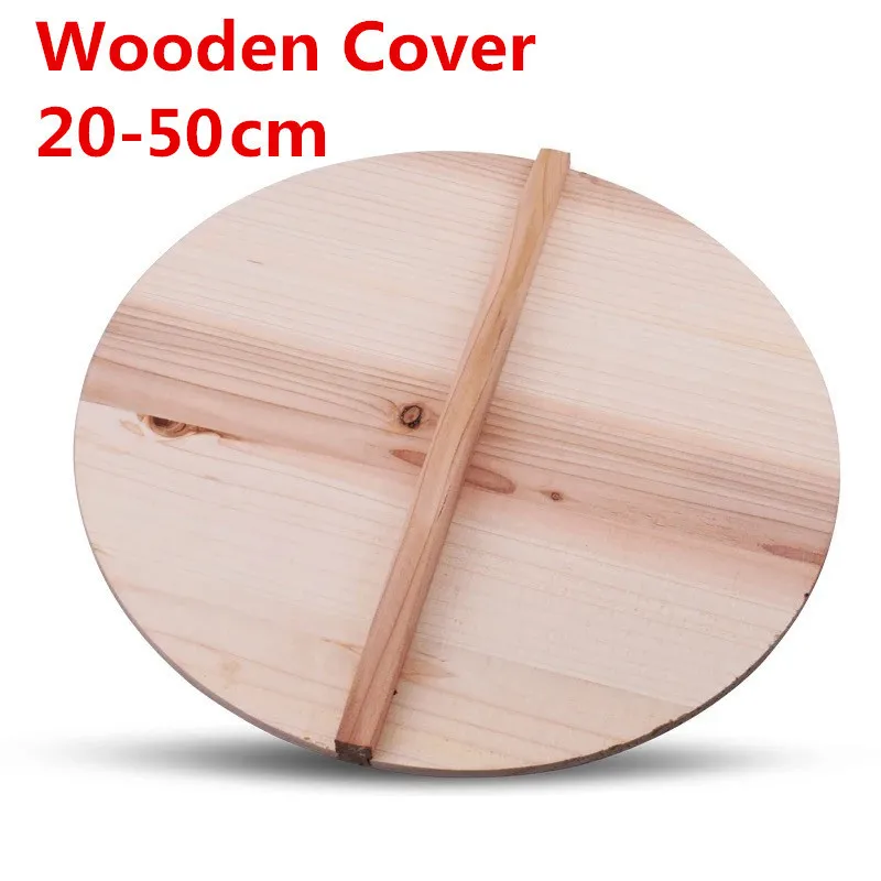 

wooden wood Chinese nature fir handmade anti hot pot bowl cover iron hypotenuse cover wok wooden pan lid der Deckel lids cover