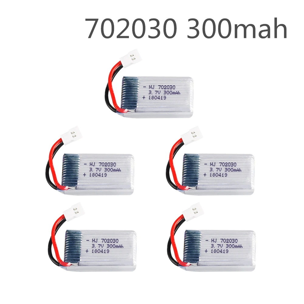 5 шт. 3 7 V 300mAH Lipo батарея для Udi U816 U830 F180 E55 FQ777 FQ17W H107 Syma X11C FY530 RC вертолет 702030 | Игрушки
