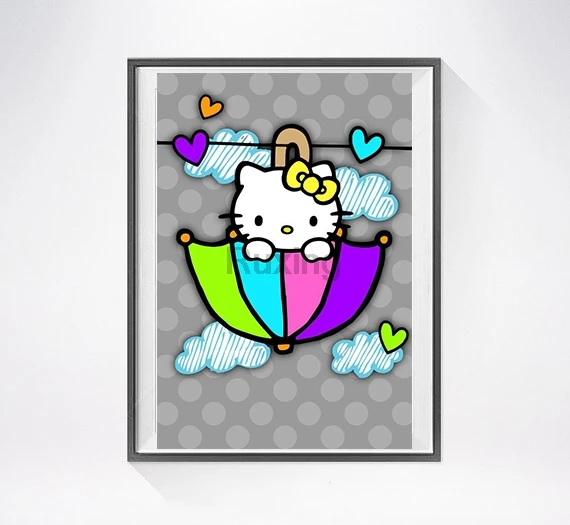 

diy diamond painting Cartoon character"Hello Kitty"rhinestones round/square drill mosaic cross stitch embroidery Home Decoration