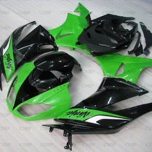 Zx6r 2009-2012 Обтекатели для Кавасаки Zx6r 09 10 мотоциклов обтекателя Для Kawasaki Zx6r 2011 зелено-черные обтекатели