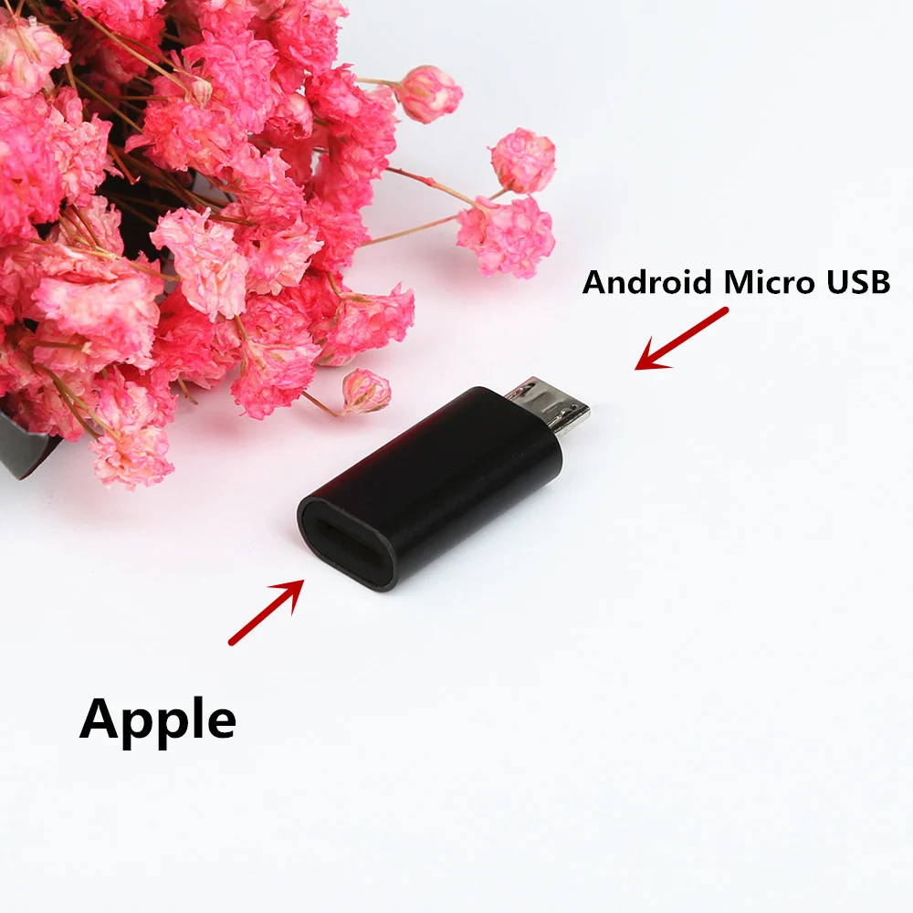 CatXaa Legierung Micro USB Stecker auf 8 Pin Weibliche USB Kabel Konverter Ladegerät Stecker Kleine