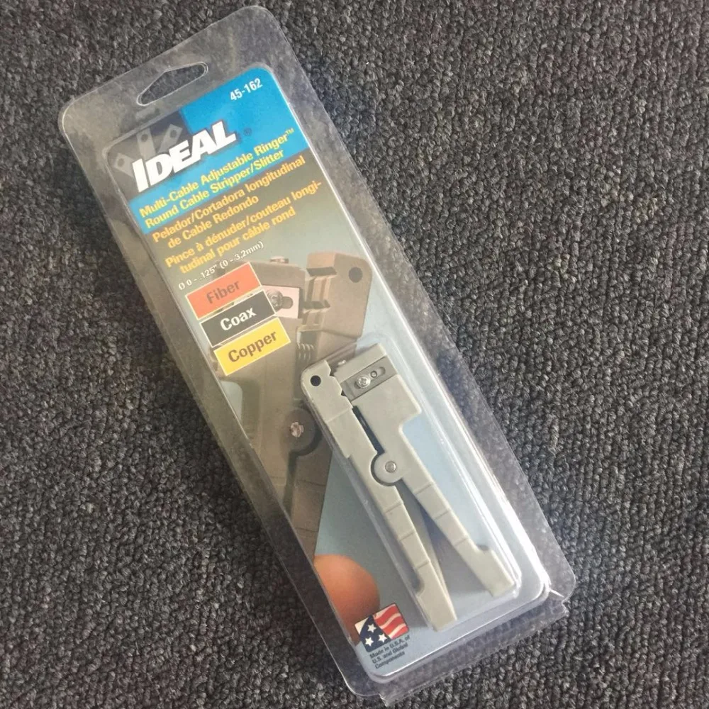

10PCS/lot Fiber Optic Cable Stripping Tool Fiber Optic Stripper Ideal 45-162 Coaxial Cable Stripper