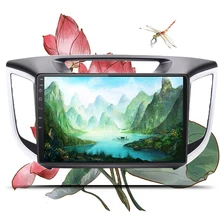 Восьмиядерный Android 9 1 автомобильный Радио 2 din DVD плеер GPS для Hyundai