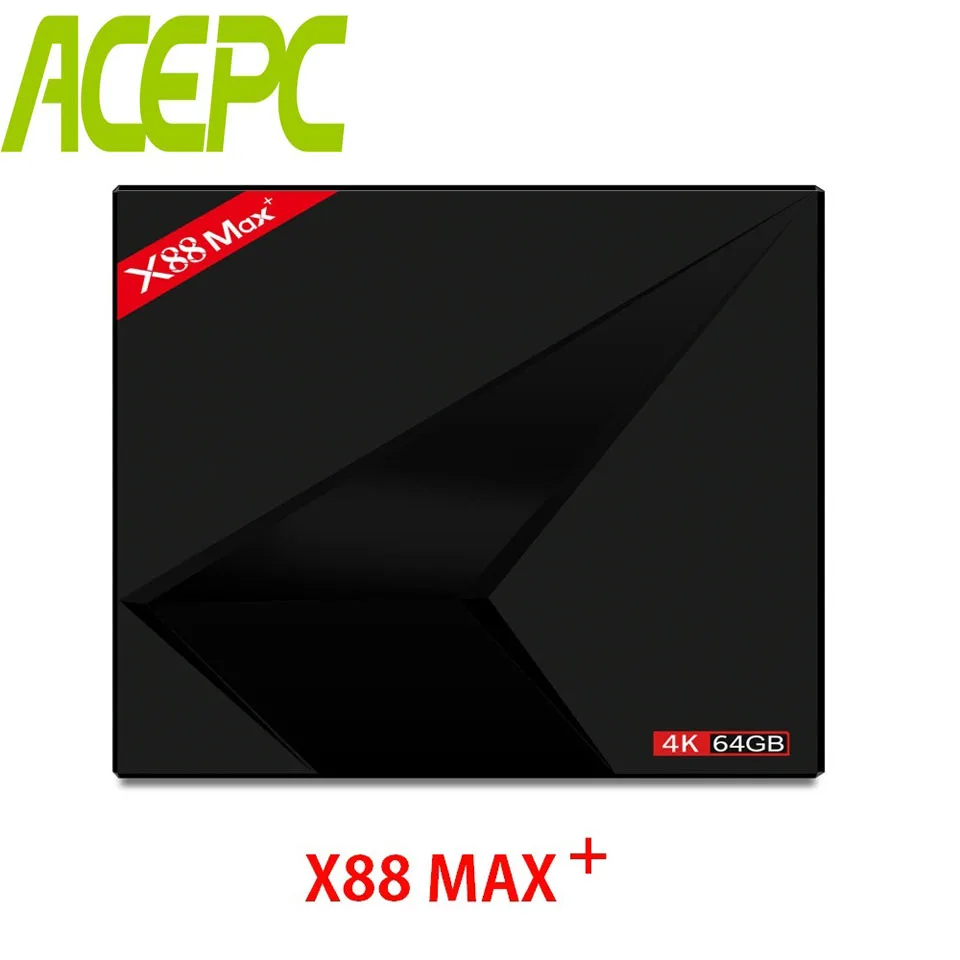 

Android TV BOX X88 MAX+ RK3328 Quad-Core 64bit DDR3 4GB eMMC 64GB WIFI2.4G&5G BT4.0 Android 9.0 Set Top Box With Type-C USB3.0