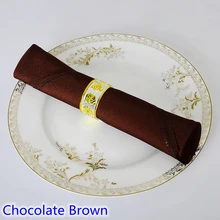 Шоколадный цвет салфетки плотная полиэстер Салфетка для свадьбы отель и ресторан украшение стола морщин и пятен