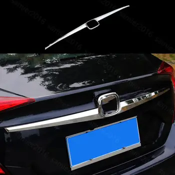 

Chrome ABS Fit For Honda Civic 16-17 Rear Trunk Lid Tailgate Molding Cover Trim