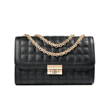 2019 PU Leather Women Messenger Bag Plaid Lady High Capacity Crossbody Bag Chain Trendy Candy Color Small Flap Shopping Handbag 2019 PU Leather Women Messenger Bag Plaid Lady High Capacity Crossbody Bag Chain Trendy Candy Color Small Flap Shopping Handbag