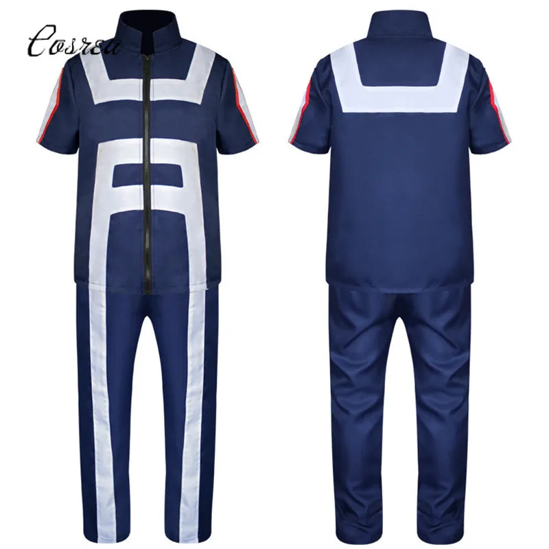 

Anime My Hero Academy Cosplay Sportswear Tops+Pants Uniform Clothing Set Bakugou Katsuki/Iida Tenya/Todoroki Shouto