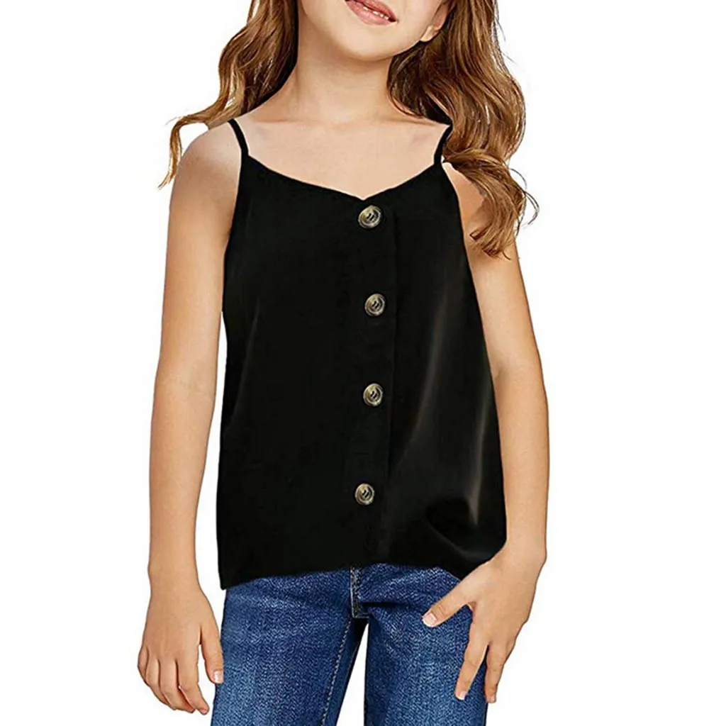 Toddler Kids Baby summer clothes for girls clothes Casual Button Down