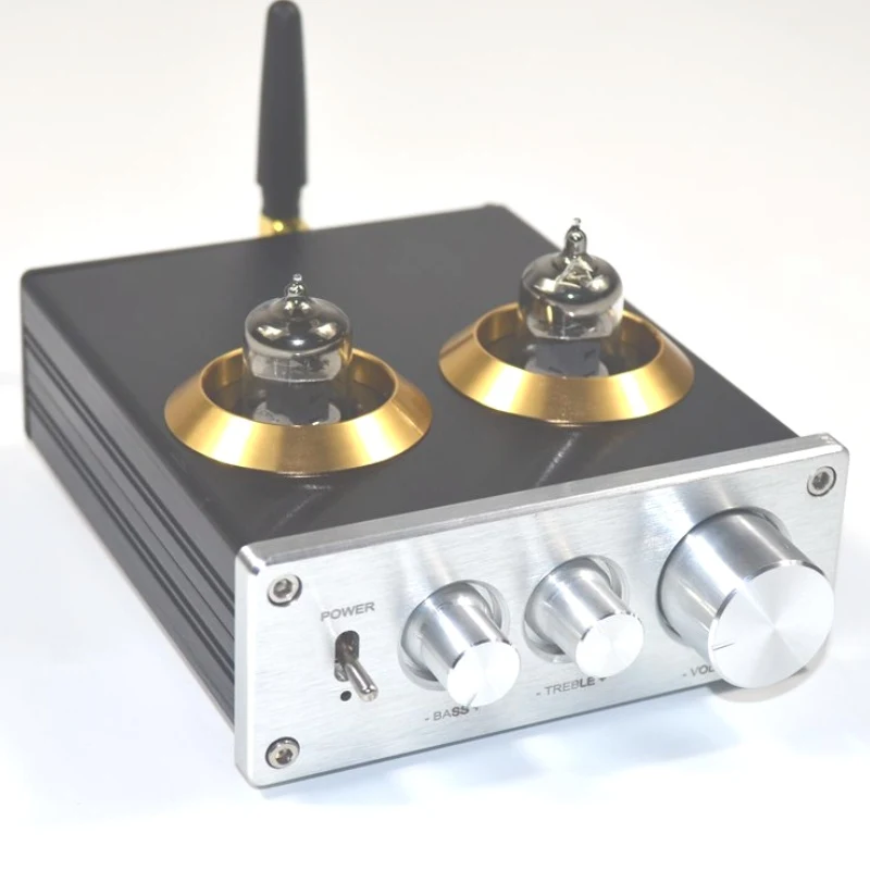 

HIFI Bluetooth 4.2 Buffer 6J1 Tube Amplifier Stereo Preamplifier pre-amp Treble Bass Tone Board Control For Home Theater