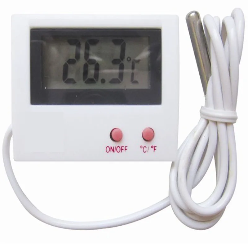 Aquarium Fish Tank Reptiles Thermometer Chuck Digital Display