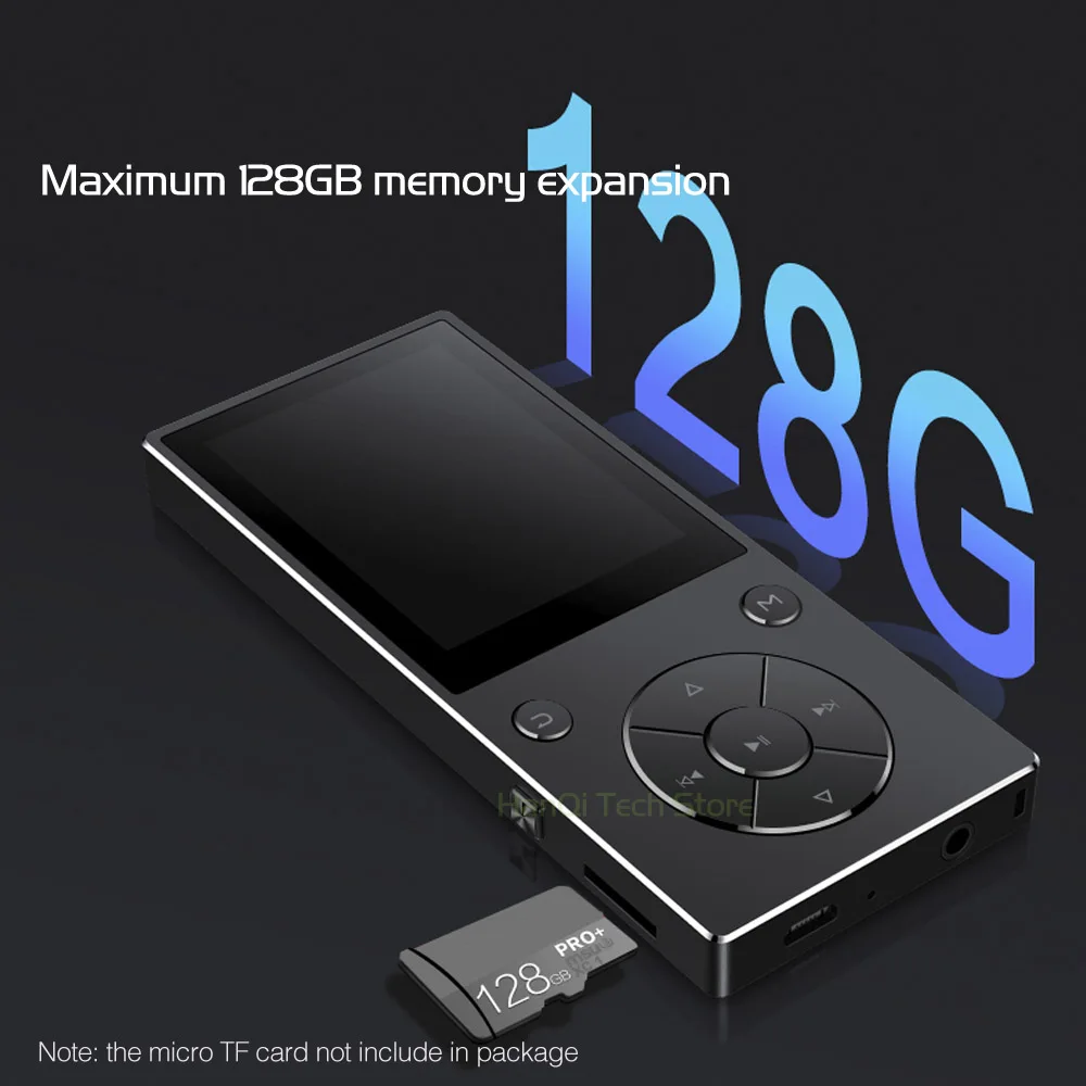MP3 плеер RUIZU D11 с Bluetooth, музыкальный плеер 8 ГБ, металлический музыкальный плеер со встроенным динамиком, fm-радио, поддержка TF карты