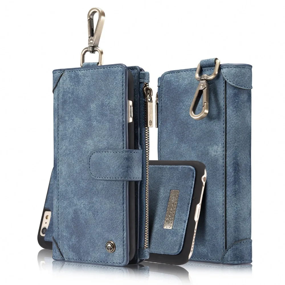 bilder für Original CaseMe Echtem Leder Multifunktionale Magnetische Abnehmbare Brieftasche Flip Telefonkasten Für iphone 7 6 6 s 6 plus 6 s plus bilder für Original CaseMe Echtem Leder Multifunktionale Magnetische Abnehmbare Brieftasche Flip Telefonkasten Für iphone 7 6 6 s 6 plus 6 s plus