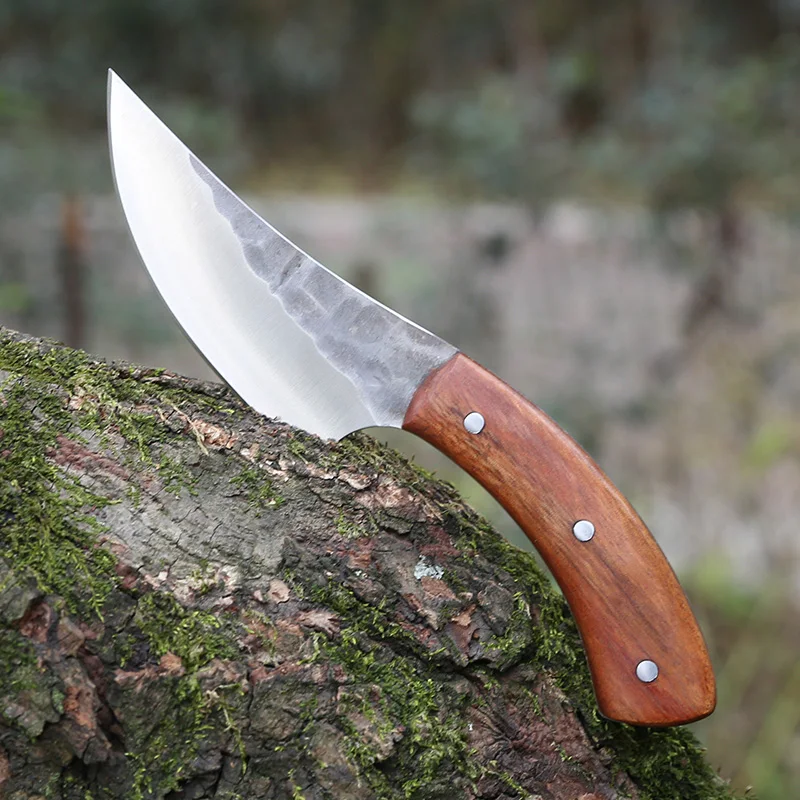 

CHACHEKA High Carbon Steel Fixed Blade Hunting Knives Handmade Forged 58HRC Tactical Survival Tools EDC Camping Knife Hatchet