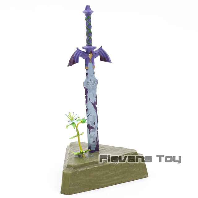 The Legend of Zelda Breath of the Wild Swing Mascot Master Sword Statue in  Box！