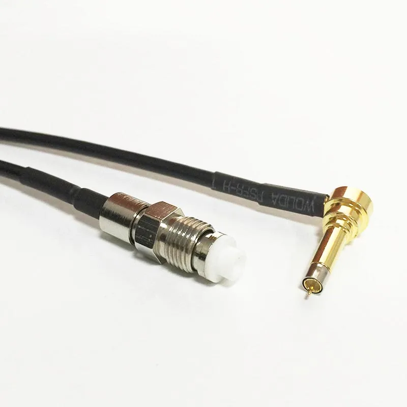 New FME Female Jack  Switch MS156 Right Angle pigtail cable RG174  Wholesale 20CM 8