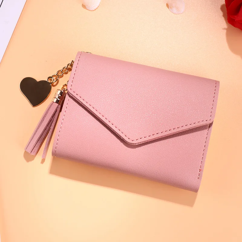 Mini Tassel Wallet Women Fashion Purse Female Short Mini Wallets Korean Students Lovely Purse Female Small Wallet for Women Mini Tassel Wallet Women Fashion Purse Female Short Mini Wallets Korean Students Lovely Purse Female Small Wallet for Women