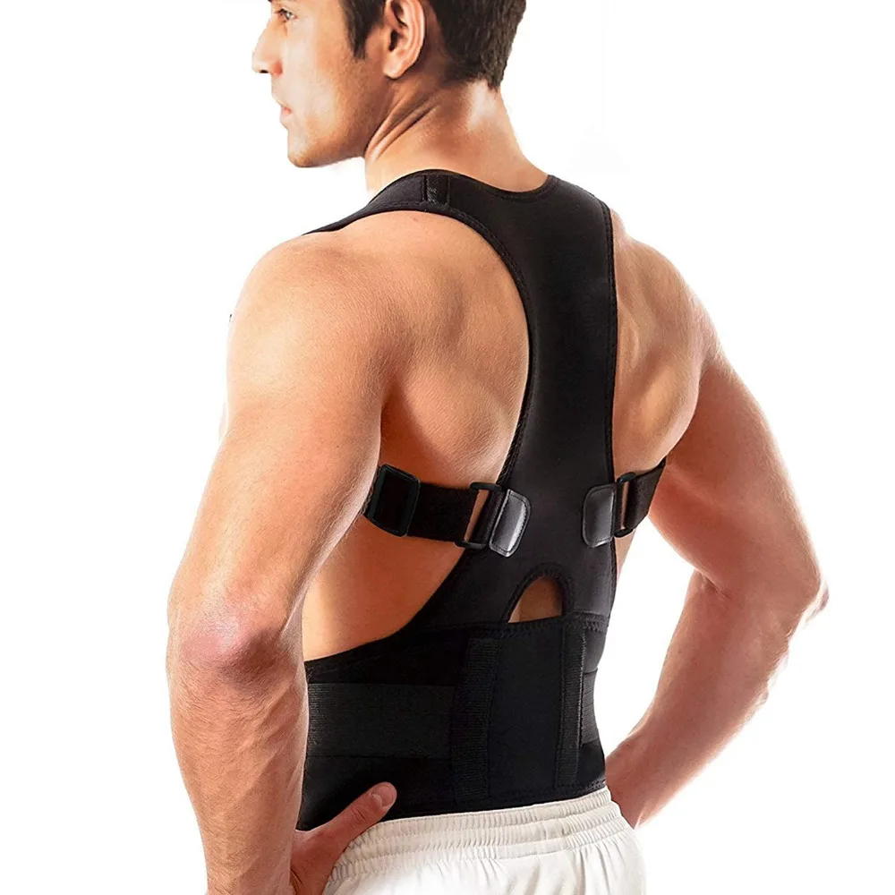 

Posture Corrector for Men Back Brace Best Fully Adjustable Support Brace Improves Posture and Provides Lumbar Support for Back