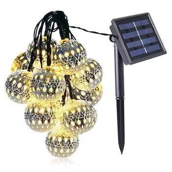 

Solar Lights Lawn Lamps Waterproof Outdoor Solar String Lights Crystal Ball Christmas Tree Garden Decoration For Holidays