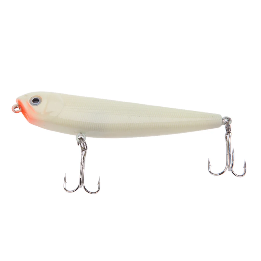 

Lixada Night Fishing Sinking Pencil Lure Glow In Dark Luminous Bait 9cm 9g Hard Lure Artificial Bait With Two Triangle Hooks
