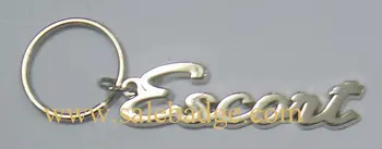 

Professional customized 3D sports metal keychains words car keys train key