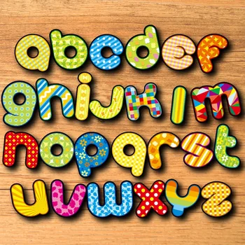 

Alphabet Fridge Magnets for Kids Lowercase English Letters and Numbers Stickers Magnetic Sticker Classroom Office Whiteboard