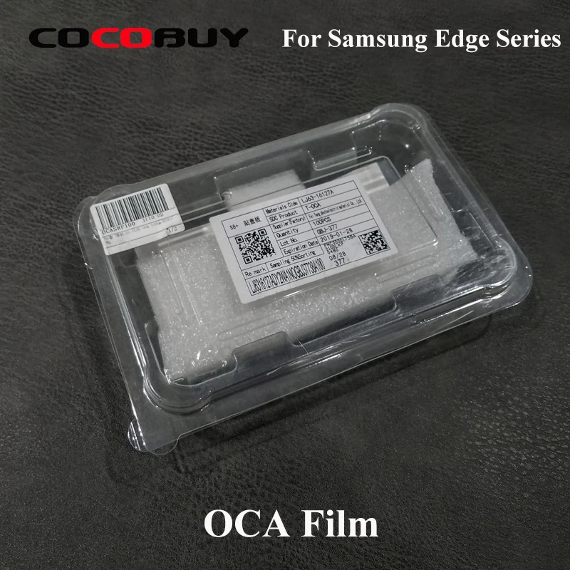 

Novecel T-OCA 100um 100pcs/lot For Samsung Galaxy S7edge S8 S9 Plus Note 8 9 Optical Clear Adhesive Glue Film for Glass Laminate