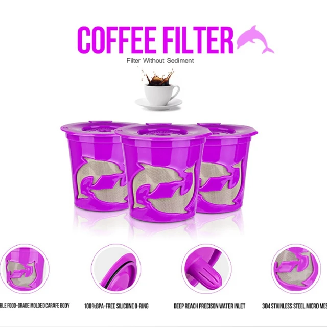 Cheap 6Pcs Replacement Ninja Coffee K-Cups Bar Washable Reusable Coffee Filter Set