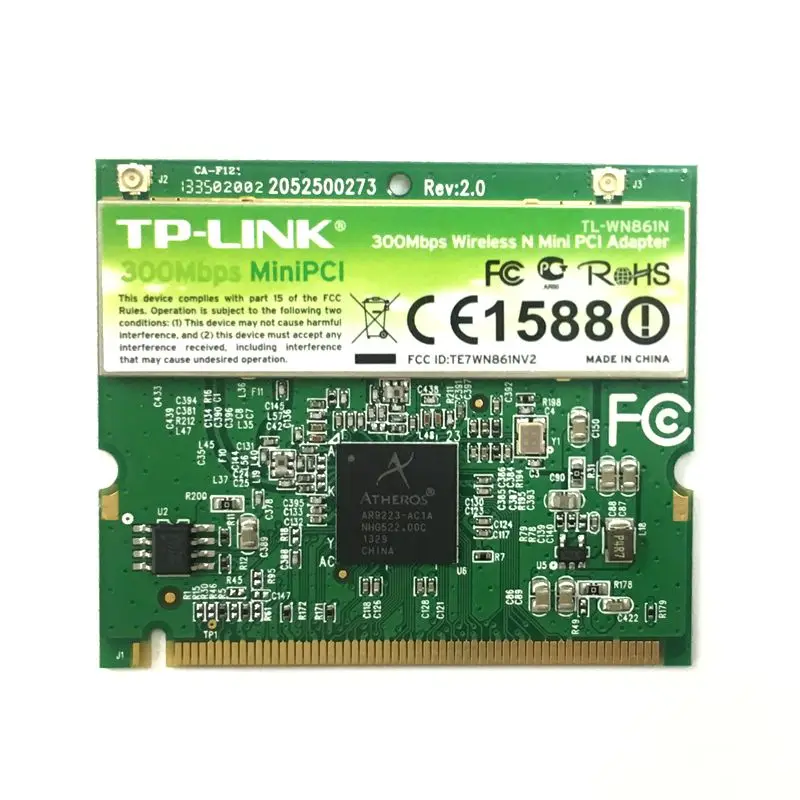 Atheros AR9223 мини PCI сетевой WI-FI плата Wireless WLAN Card ноутбук 802,11 a b g n