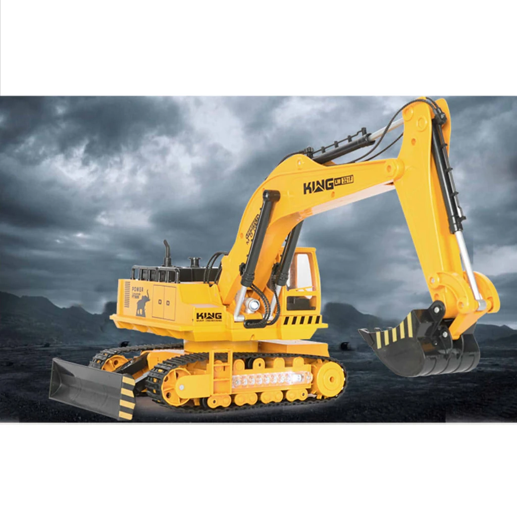 14 Channel Full Functional Remote Control RC Excavator (1/18 scale) Kids Children Toys Gift