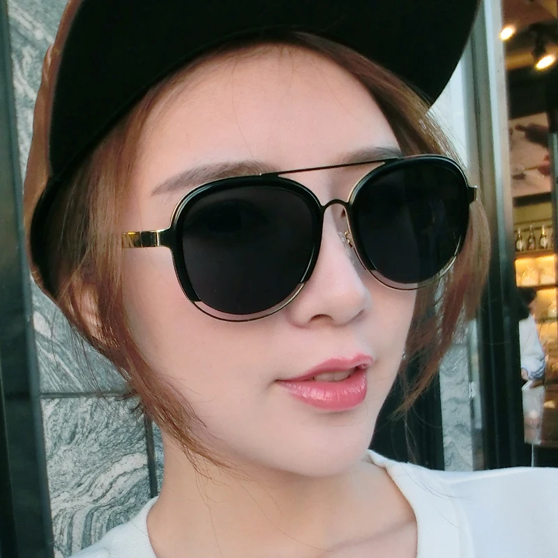 Newest South Korea Sunglasses Female Tide Star Strong Personality Women