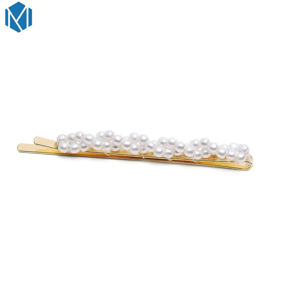 one piece M M MISM, полностью жемчужные заколки для волос для женщин, модные, милые, имитация, корейский стиль, шпильки, сплав, BB, заколка для волос, аксессуары для волос для девочек - Цвет: one piece M