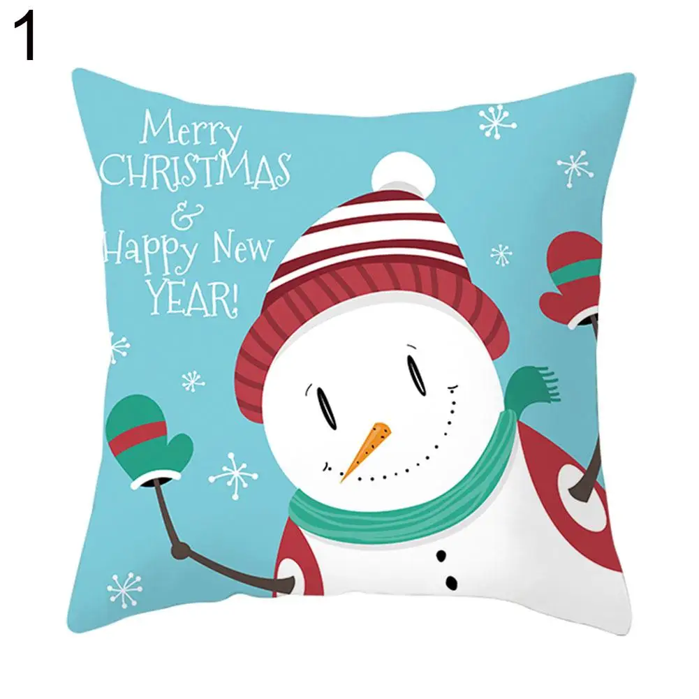 

Christmas Style Santa Claus Pillow Case Doublesided Printing Decorative Pillow Case Home Chair Merry Xmas Pillowcase Bedding Set