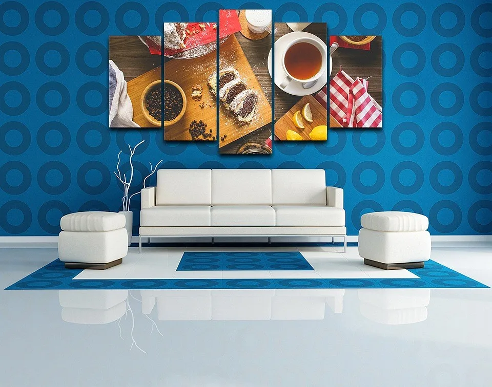 Panel-Printed-Home-Decor-Kitchen-restaurant-Giveaways-wall-sticker-5-Pieces-Canvas-Wall-Art-Coffee (3)