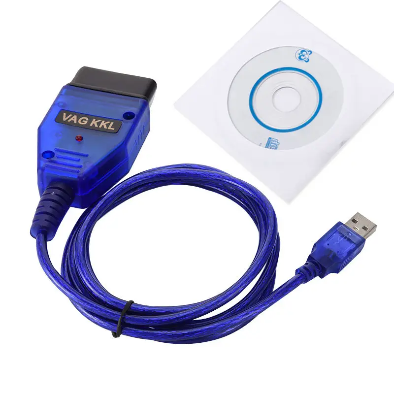 

Car USB Vag-Com Interface Cable KKL VAG-COM 409.1 OBD2 II OBD Diagnostic Scanner Auto Cable Aux For Audi Seat Volkswagen Skoda