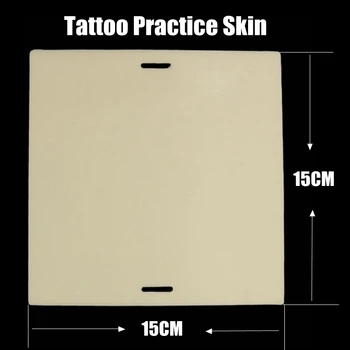 

3PCS High Quality Blank Tattoo Practice Skin Thick 15 x 15cm Fake Imitation Skin Leather for Tattoo Practice Free Shipping