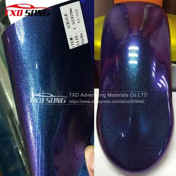 

30X152CM/Lot Premium chameleon glitter pearl vinyl film Chameleon diamond glitter film with air free bubbles 4 colors for choice